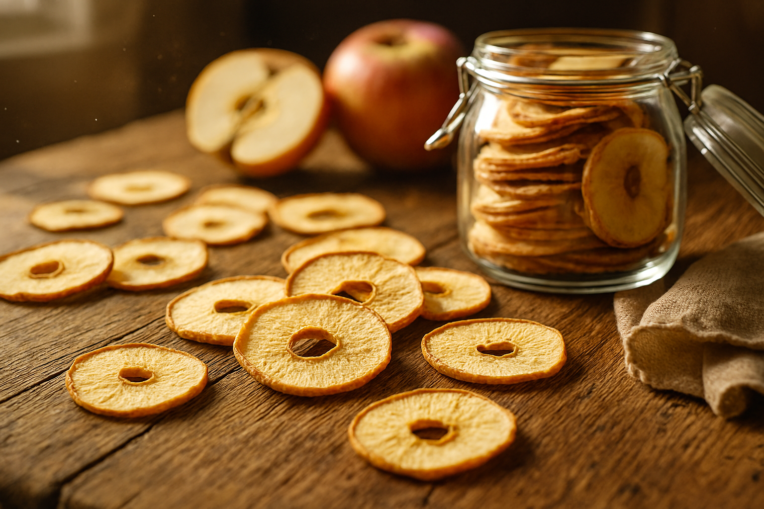 طرز تهیه سیب خشک خانگی